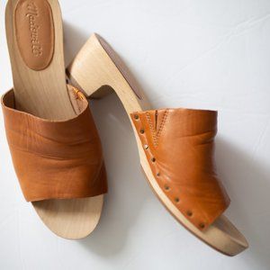 Madewell Leather The Evelyn Slide Clog Size 8